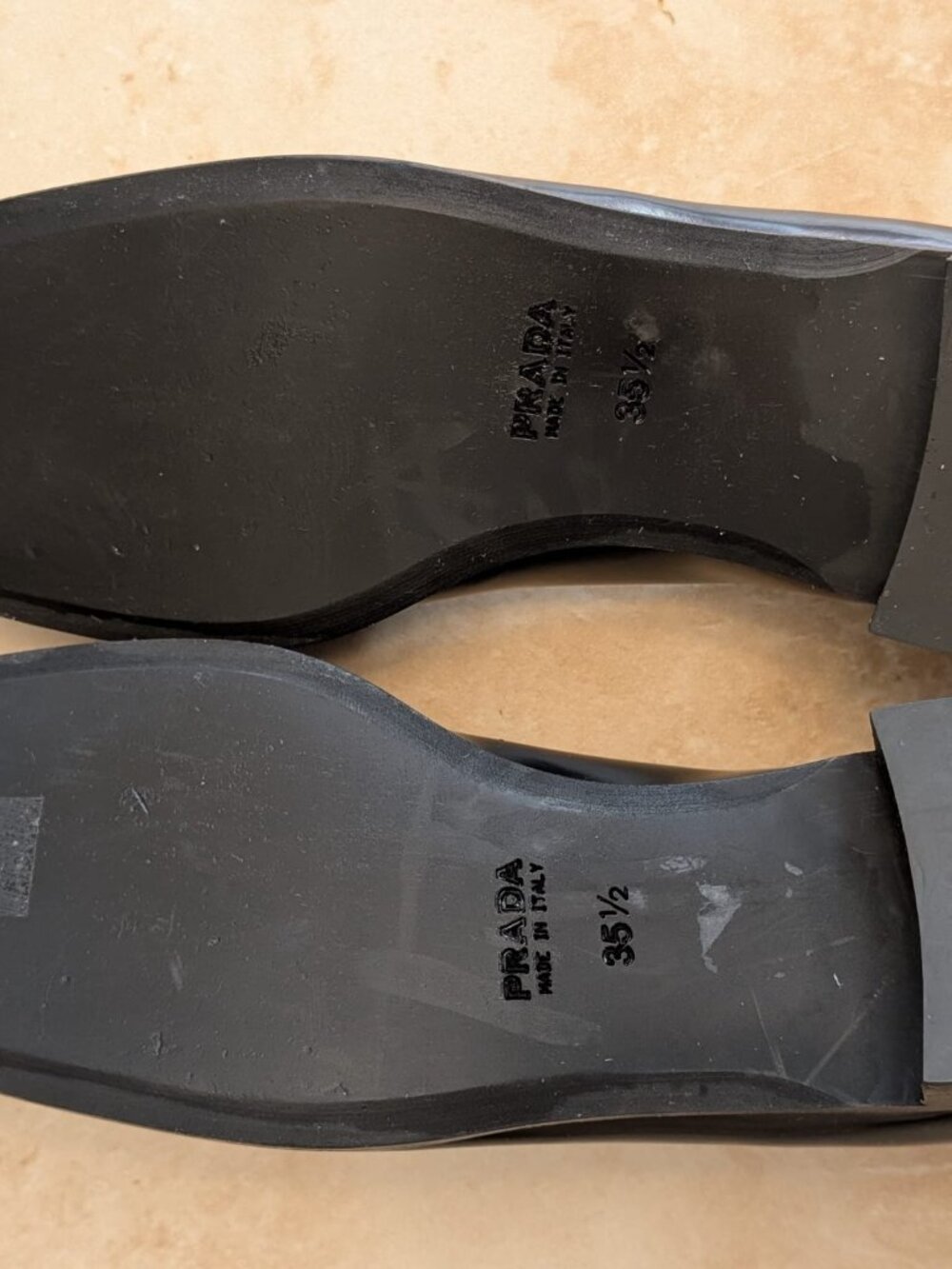 Prada Penny Loafers Black Size 35.5 - Picture 5 of 5